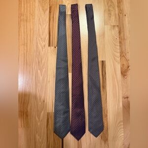 Jos. A. Bank Men's Tie Set - Gray, Red, Black